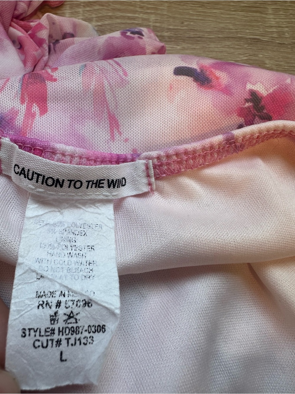 Pink & Purple Floral Ruffle Slip Dress - Picture 8 of 8